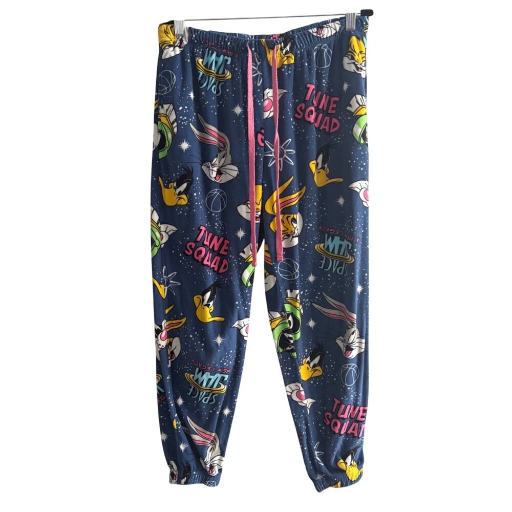 Whimsical Space Jam & Disney Nostalgic Loungewear Comfy Pants Set  L 12/14 - Picture 2 of 16
